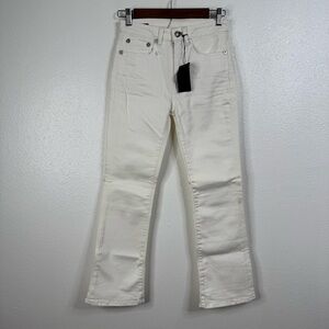 R13 NWT Kick‎ Garret White Jeans Size 26